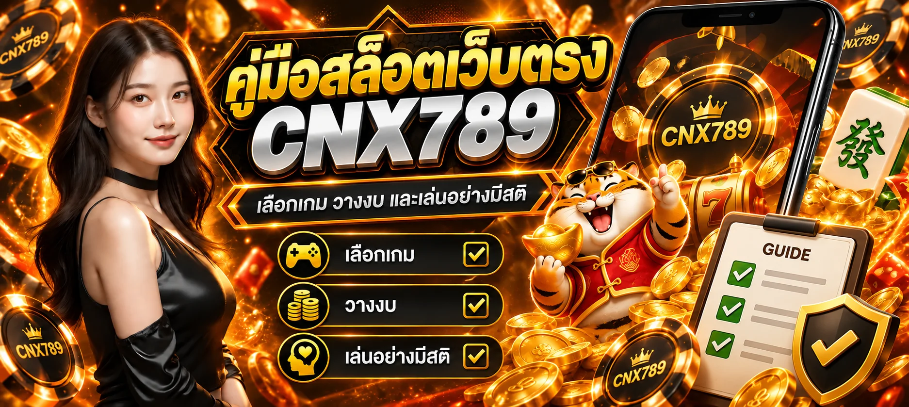 CNX789 คู่มือสล็อตเว็บตรง เลือกเกมอย่างมีสติ